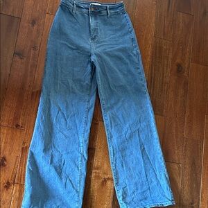 Vibrant Blue Flare & Wide Leg Jeans